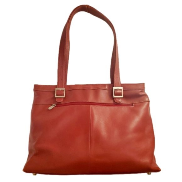 Piel Red Leather Laptop/Briefcase 💼 - Picture 1 of 11
